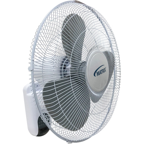 Wall Mount Oscillating Fan, Commercial, 3 Speed, 16" Diameter Equipment World
