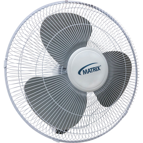 Wall Mount Oscillating Fan, Commercial, 3 Speed, 16" Diameter Equipment World
