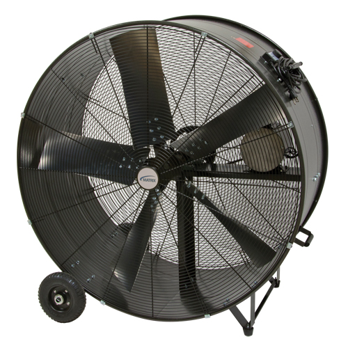 Heavy-Duty Fixed Belt Drive Drum Fan, Industrial, 2 Speed, 42" Diameter Equipment World