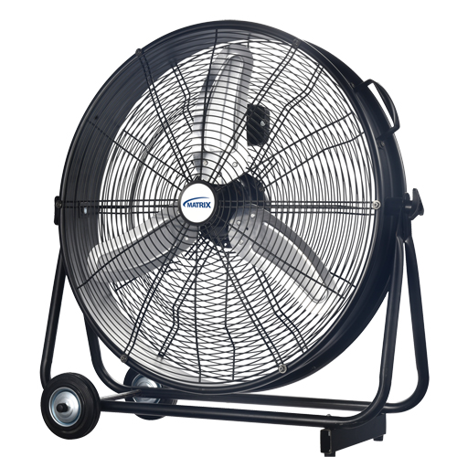 Light Industrial Direct-Drive Slim Drum Fan, Industrial, 3 Speed, 24" Diameter Equipment World