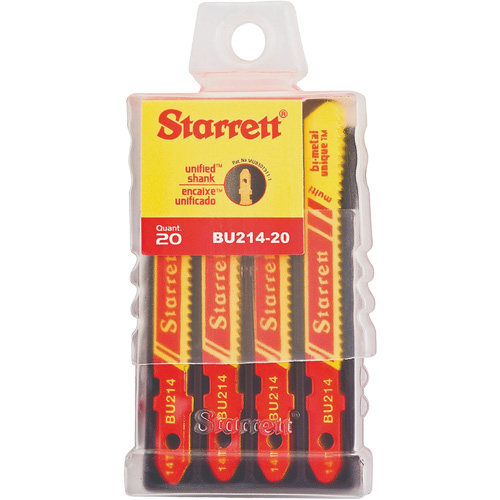 Lames pour scie sauteuse Unified Shank, Bim&eacute;tal, 2" lo, 14 dents par pouce Equipment World