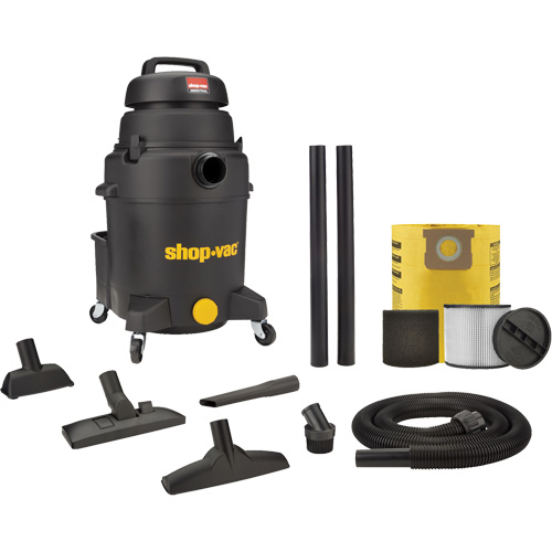 Shop Vacuum, Wet-Dry, 6 HP, 10 US Gal. (37.9 Litres) Equipment World