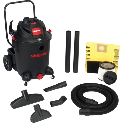 SVX2 Utility Shop Vacuum with Cart, Wet-Dry, 6.5 HP, 14 US Gal. (53 Litres) Equipment World