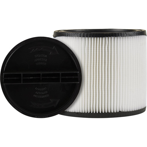 Vacuum Filter, Cartridge, Fits 5 US gal. Equipment World
