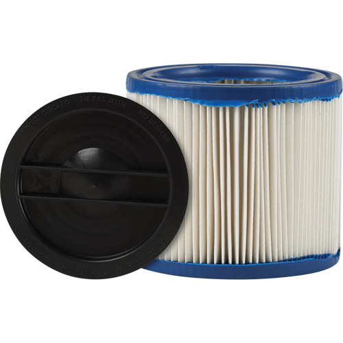 CleanStream&reg; Gore&reg; Small Wet/Dry Vacuum Filter, Cartridge/Hepa, Fits 1 - 6 US gal. Equipment World