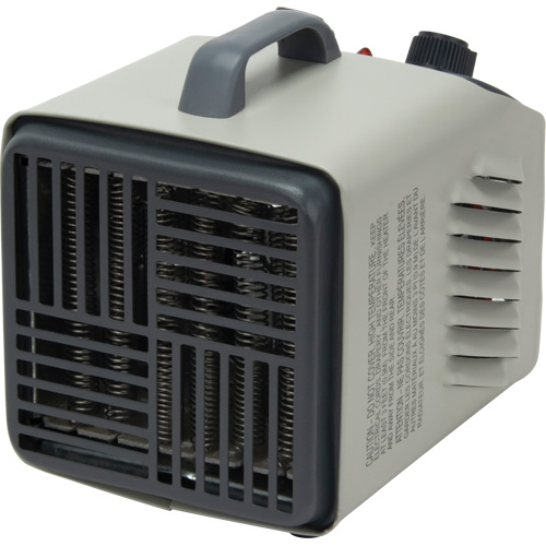 Personal Metal Shop Heater with Thermostat, Fan, Electric Equipment World