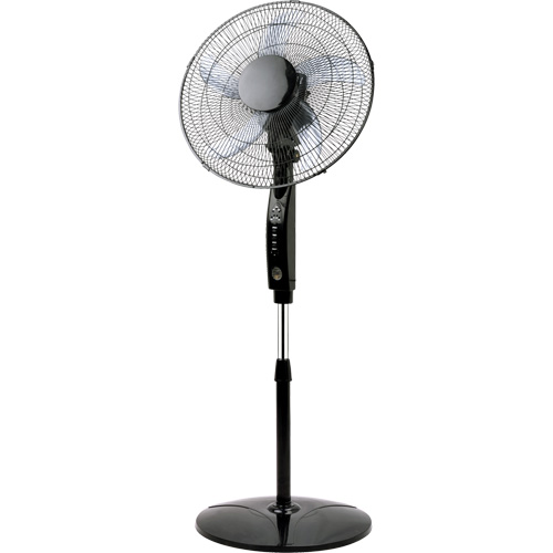 Oscillating Pedestal Fan with Remote Control, Commercial, 3 Speed, 16" Diameter Equipment World