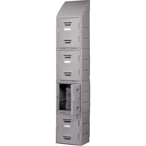 Locker, 15" x 15" x 18", Grey, Assembled Equipment World