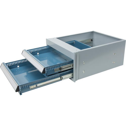 Double-Drawer Workbench, Steel, 18" W x 21" D x 9" H Equipment World