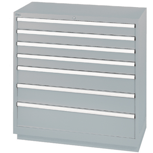 Drawer Cabinets, 7 Drawers, 40-1/4" W x 22-1/2" D x 41-3/4" H, Grey Equipment World