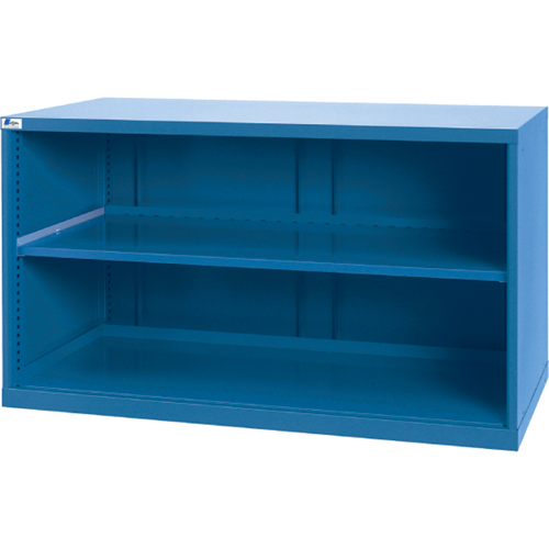 Shelf Cabinets, Steel, 33-1/2" H x 56-1/2" W x 28-1/2" D, Bright blue Equipment World
