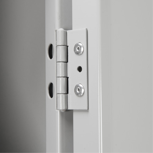 Clean Line Lockerette, 6 -tier, Bank of 4, 48" x 18" x 82", Steel, Charcoal, Rivet (Assembled) Equipment World