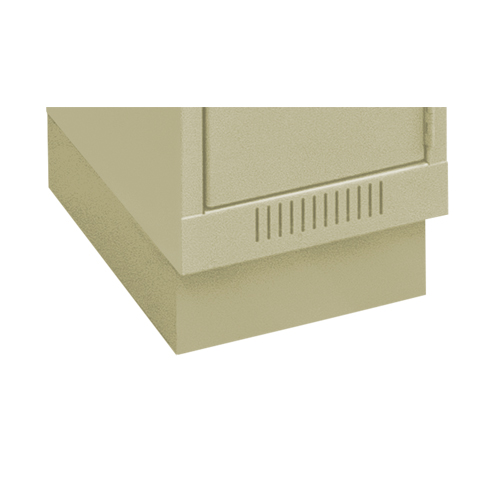 Clean Line Economy Lockers Recessed Base, 1 Banks, 4" H x 12" W x 18" D, Beige, Steel Equipment World