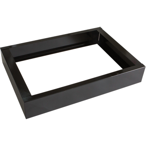 Base encastr&eacute;e pour casiers robustes enti&egrave;rement soud&eacute;e Concorde, 2 Blocs, 4" lo x 24" la x 17" p, Noir, Acier Equipment World