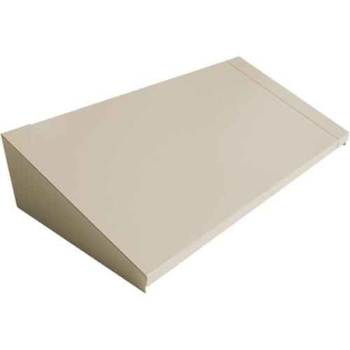 Dessus inclin&eacute; pour casiers robustes enti&egrave;rement soud&eacute; Concorde, Bloc de 3, 18" p x 36" la x 6" ha, Beige, Acier Equipment World