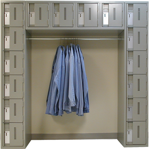 Archettes Concorde Heavy Duty Lockers, 16 -tier, Bank of 3, 18" x 72" x 72", Steel Equipment World