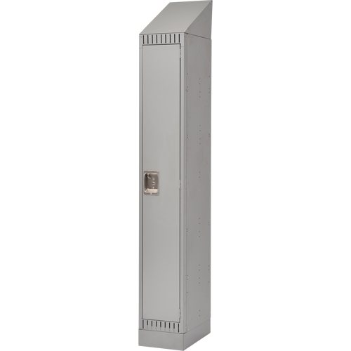 Lockers, 12" x 18" x 86", Steel, Grey, Knocked Down Equipment World