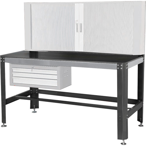 Work Bench, Laminate Surface, 26" W x 30" D x 63" H Equipment World