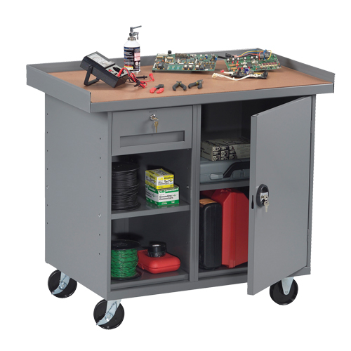 Mobile Workbench Cabinet, Laminate Surface Equipment World