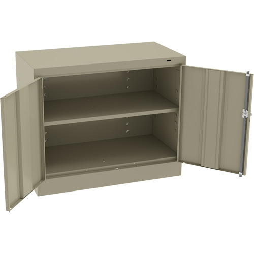 Armoire standard &agrave; hauteur de bureau, Acier, 30" h x 36" la x 18" P, Beige Equipment World