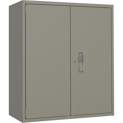 Lo-Boy Storage Cabinet, Steel, 2 Shelves, 40" H x 36" W x 18" D, Grey Equipment World