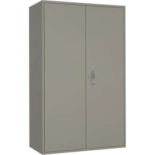 Armoire de rangement Hi-Boy tr&egrave;s large, Acier, 4 Tablettes, 72" h x 48" la x 24" P, Gris Equipment World