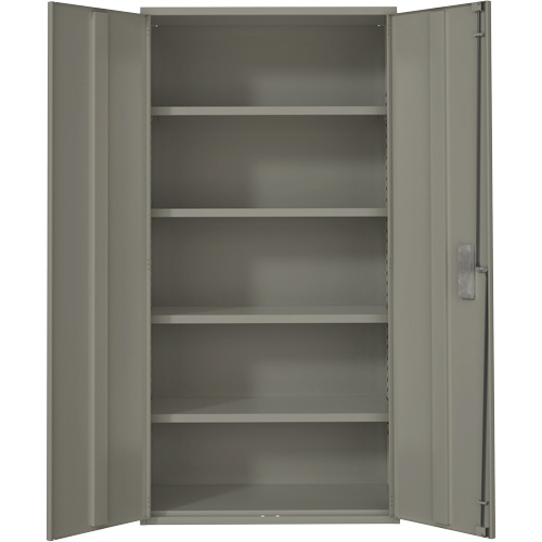 Armoire de rangement Hi-Boy, Acier, 4 Tablettes, 72" h x 36" la x 18" P, Gris Equipment World