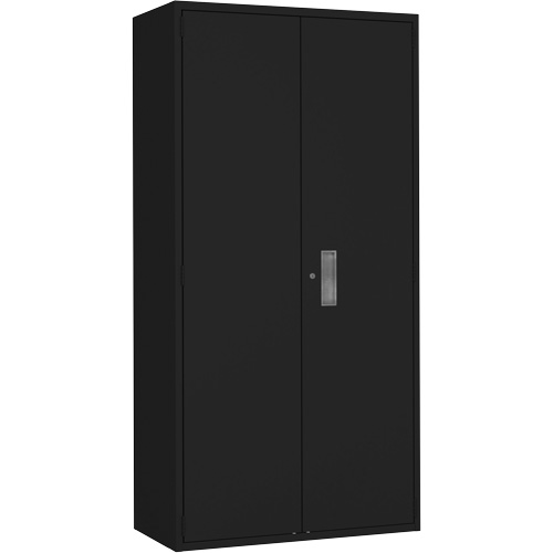 Armoire de rangements combin&eacute;s, Acier, 6 Tablettes, 72" h x 36" la x 18" P, Noir Equipment World