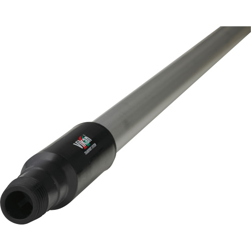 Transport Line Handle, Aluminum/Polypropylene, Ergonomic, Euro Threaded Tip, 1-1/4" Diameter, 59" Length Equipment World