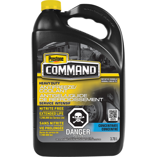 Liquide de refroidissement/antigel concentr&eacute; sans nitrate robuste longue dur&eacute;e pour service lourd Command, 3,78 L, Cruche Equipment World