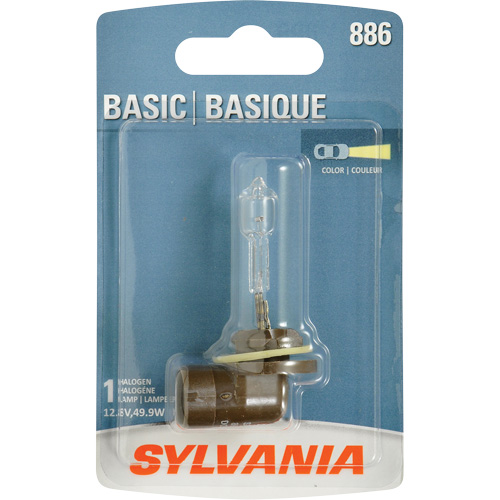 886 Basic Fog Light Bulb, Halogen, 50 W, Off White Equipment World