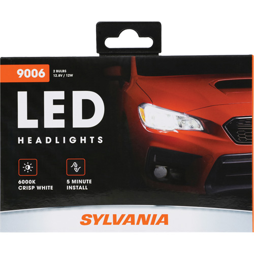 9006 Headlight Bulb, LED, 13.2 W/17 W, White Equipment World