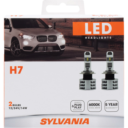 H7 Headlight Bulb, LED, 13.2 W/17 W, White Equipment World
