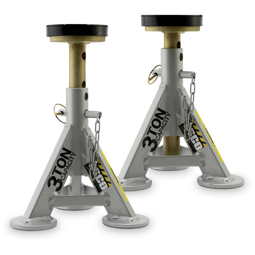 Performance Shorty Low Profile Jack Stands, 3 tons Capacity, 11" - 17" H Equipment World