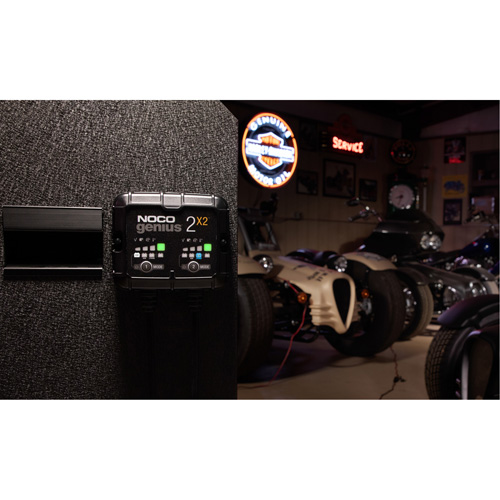 Chargeur de batterie 2 sorties de 4 A Genius 2X2 Equipment World