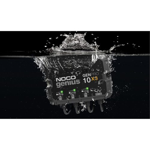 Chargeur de batterie embarqu&eacute; &agrave; 3 sorties de 30 amp&egrave;res GenPro10X3 Genius Equipment World