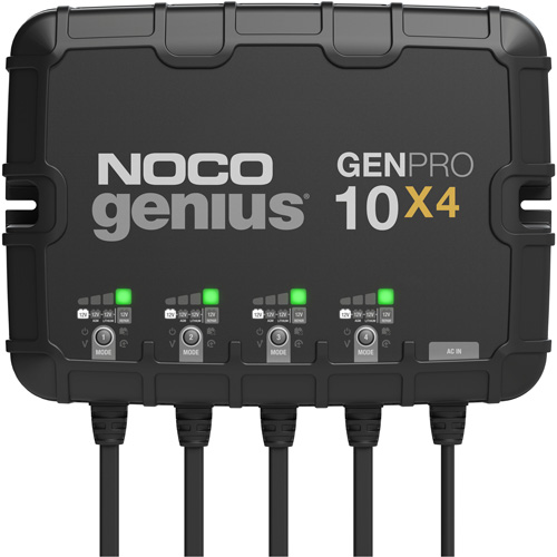 Chargeur de batterie embarqu&eacute; &agrave; 4 sorties de 40 amp&egrave;res GenPro10X4 Genius Equipment World