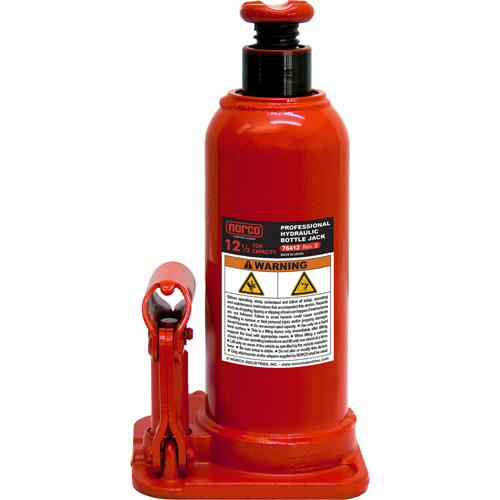 Bottle Jack, 12.5 Ton(s), Manual Hydraulic, 18-561/625" Raised Height Equipment World