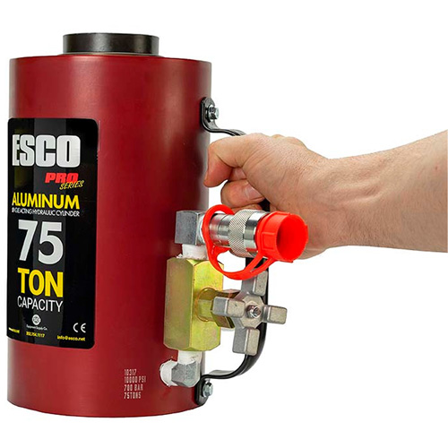 Heavy-Duty Hydraulic Cylinder, 6" Stroke, 75 Ton(s) Capacity, 10000 PSI Equipment World