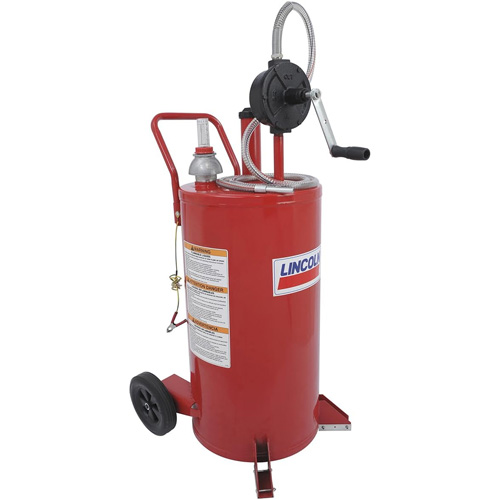 Chariot &agrave; carburant en acier de 25 gallons avec pompe rotative bidirectionnelle Equipment World