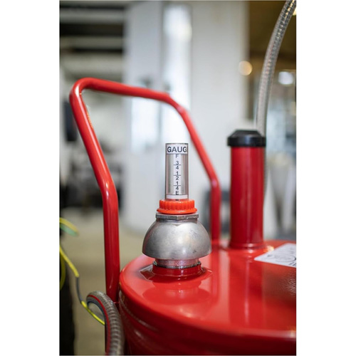 Chariot &agrave; carburant en acier de 25 gallons avec pompe rotative bidirectionnelle et filtre Equipment World