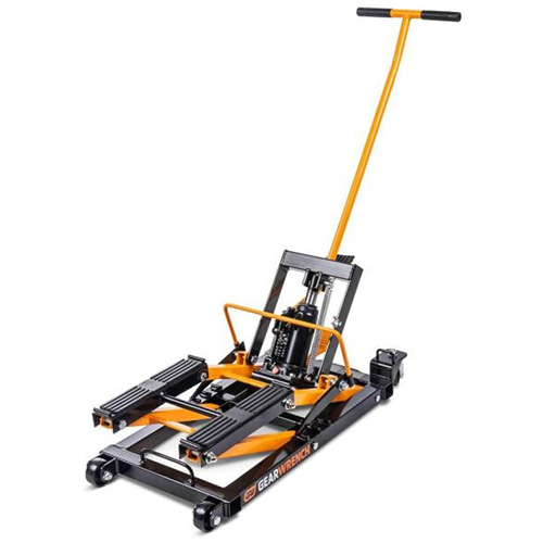 ATV and Motorcycle Jack, 0.75 Ton(s) Capacity, 4-2/3" Lowered, 14-1/2" Raised, Manual Hydraulic Equipment World