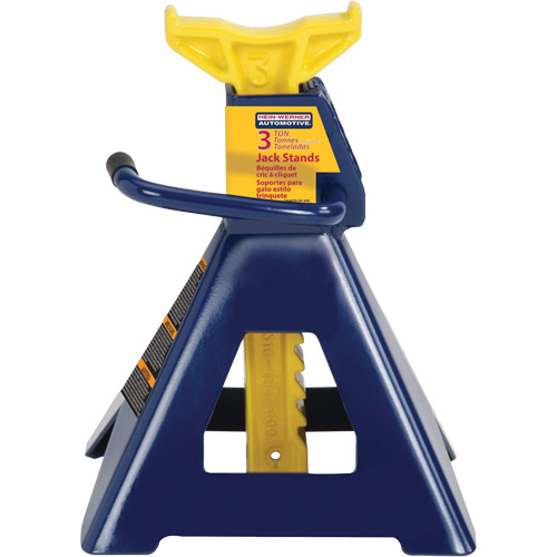 Jack Stand, Locking Handle/Ratchet, 3 tons Capacity, 19" H Equipment World