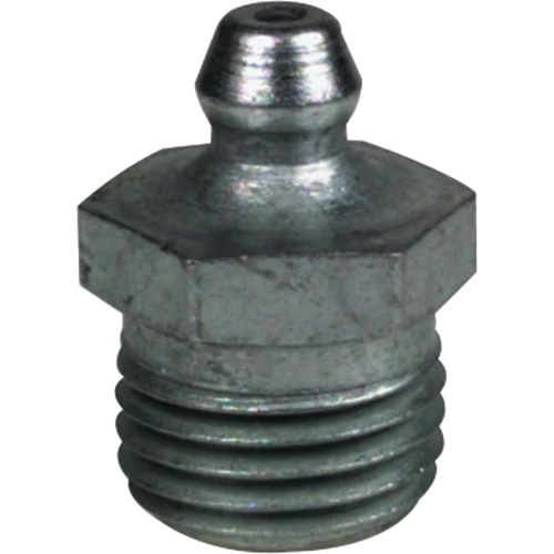 Straight Extra-Short Grease Fitting, Steel, 0.25 NPT Thread Equipment World