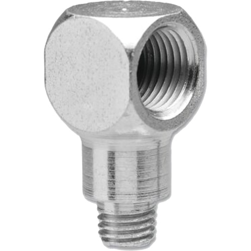 Grease Fitting Adapter with 90-Degree Angle, 1/4"-28 Thread Equipment World