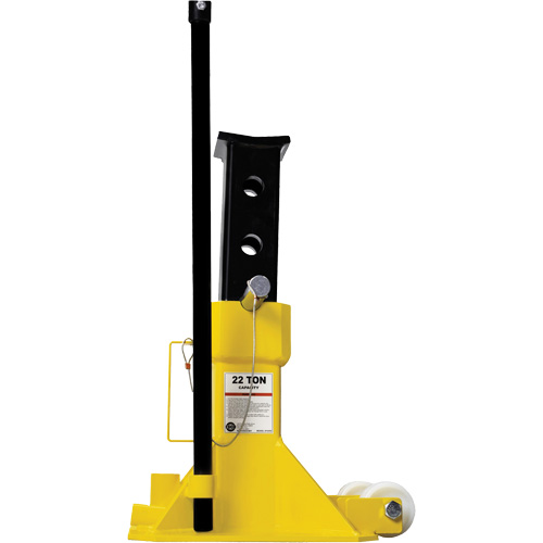 EZ-Wheel Jack Stand, Locking Pin, 22 Tons Capacity, 13-1/2" - 20" H Equipment World