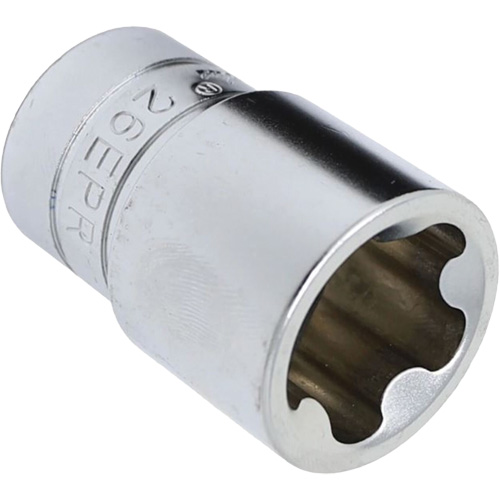 5-Point EPR Torx Socket Set, 16 Pieces, 1/4"/3/8"/1/2" Drive Size Equipment World