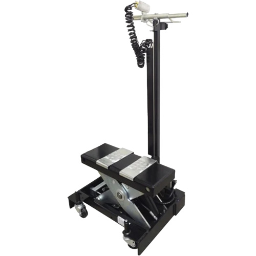 Low Profile Floor Service Jack, 12 Ton(s) Capacity, 7-1/2" Lowered, 15" Raised, Air Hydraulic Equipment World