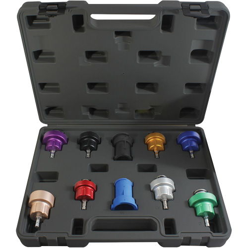 Trousse d'adaptateur pour test de pression du syst&egrave;me de refroidissement 10 mcx Equipment World