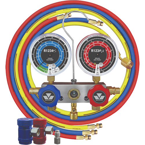 Ensemble de manom&egrave;tres &agrave; piston &agrave; 2 voies R1234Yf Equipment World